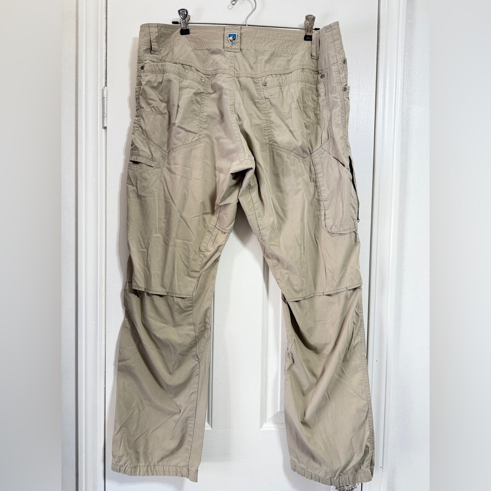 Kuhl Mens Kontra Air Pant Gary light khaki lightweight hiking nylon 36X30 - Picture 3 of 13